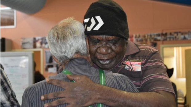 Yindjibarndi Aboriginal Corporation director Stanley Warrie reacts to Thursday's judgment.