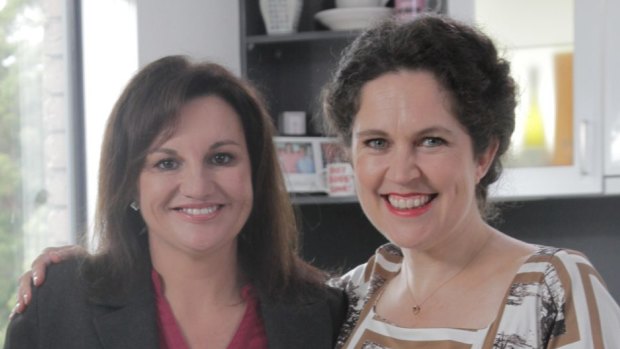 Senator Jacqui Lambie with Annabel Crabb from ABC's Kitchen Cabinet.
