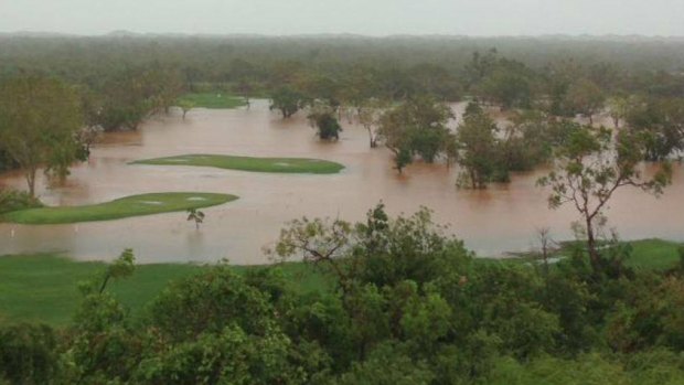 Broome Golf Club is completely under water.