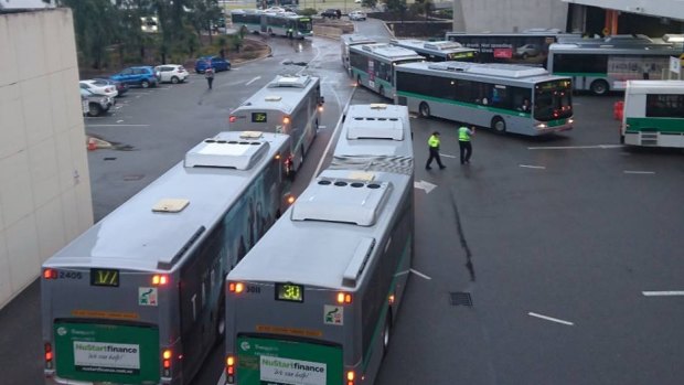 Recent hour-long delays at the Elizabeth Quay Busport after a bus broke down last week.