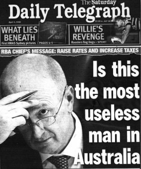 Presumably being called "the most useless man in Australia" on the front page of a major Sydney newspaper toughens the hide.