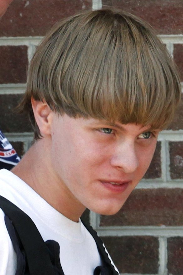 Arrested: alleged shooter Dylann Roof.