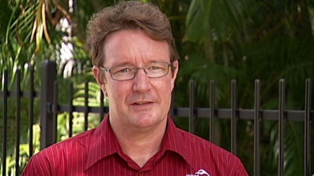 Hard to charge: Matthew Gardiner has been detained at Darwin Airport. 