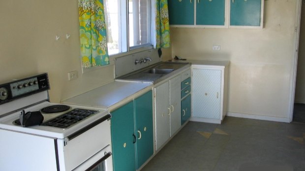 An ageing kitchen in Canberra's public housing.