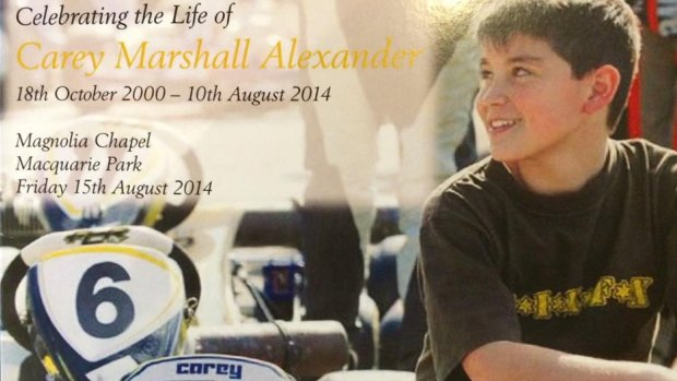 Carey Alexander died the day after he was discharged from hospital. 
