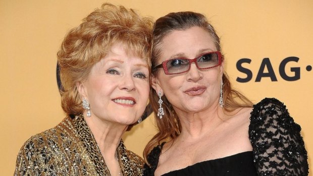Debbie Reynolds and daughter Carrie Fisher.