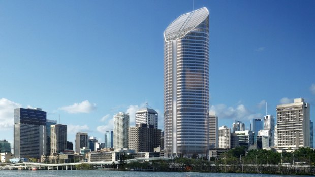 An artist's impression of 1 William Street, Brisbane