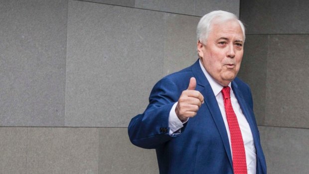 Just weeks ago a frail-looking Clive Palmer appeared in the Federal Court witness box in Brisbane to be grilled over the collapse of Queensland Nickel.