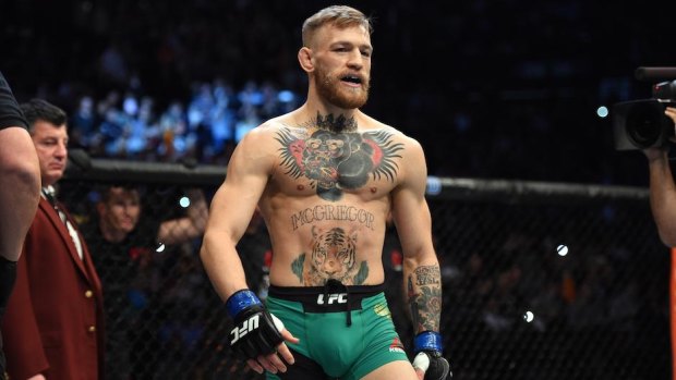 Primed: Conor McGregor is readying for his big bout with Nate Diaz.