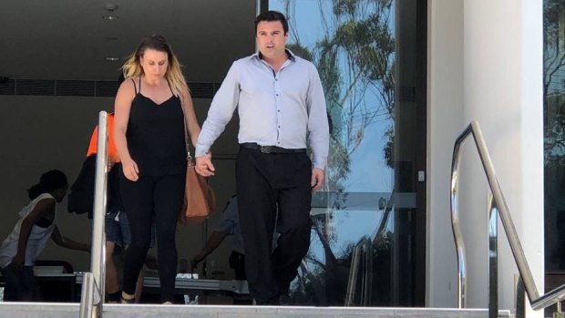 Matthew Domio leaves Wollongong courthouse a free man on Thursday.
