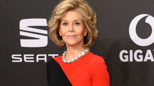 Jane Fonda revealed her business idea for Trump to Stephen Colbert.