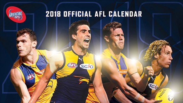 Woops. Sam Mitchell and Matt Priddis are on the AFL's Eagles 2018 calendar.