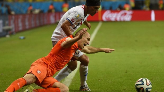 Robben's World Cup performances have been overshadowed by diving claims.