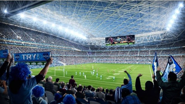An artist's impression of the proposed design for ANZ Stadium.