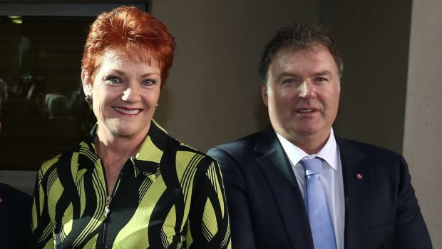 Rod Culleton with One Nation leader Pauline Hanson.