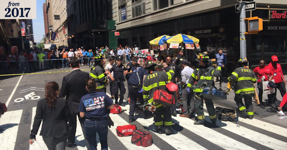 Times Square: Speeding vehicle strikes pedestrians in New York City