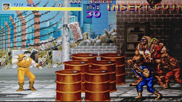 Old-school arcade classics such as <i>Final Fight</i> still are popular with retro gamers looking to recreate their youth.