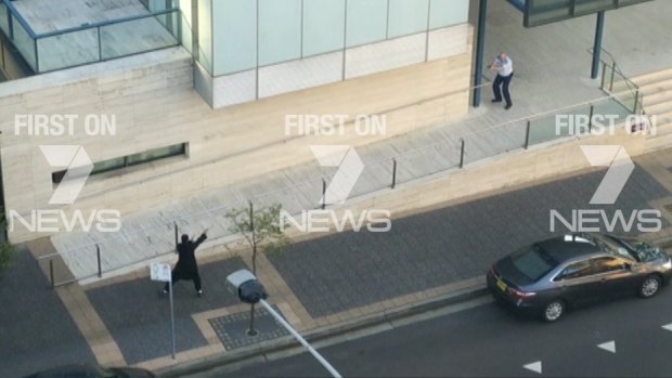 Farhad Jabar in a shootout with police in front of NSW Police headquarters at Parramatta.