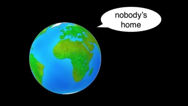 No one home. A simplified version of how we could disguise Earth from aliens.