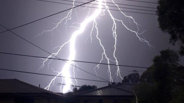 A Queensland supermarket worker claimed he had been shocked by lightning while working in the store.