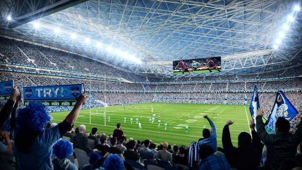 Rectangular change: An artist's impression of the proposed design for ANZ Stadium.
