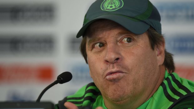 Mexican manager Miguel Herrera says social media is fine for the World Cup, but not sex.