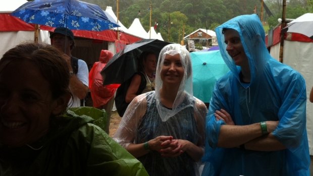 Rain ponchos are expected to be a major fashion item at the 2014 Woodford Folk Festival.