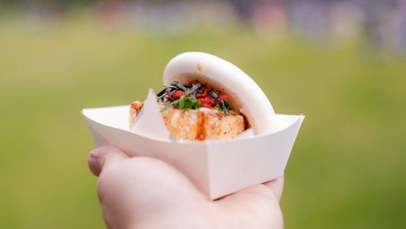 Tofu gao bao is a vegan delight. 