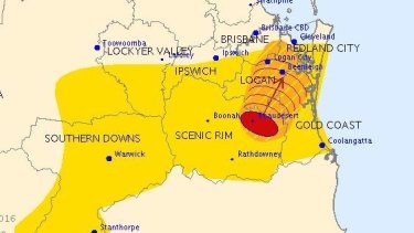Brisbane Weather Severe Thunderstorms West Of Ipswich