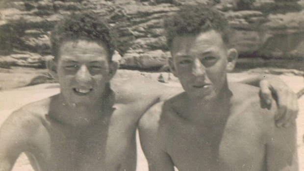 Yooka (left) and Curly on Tamarama Beach.