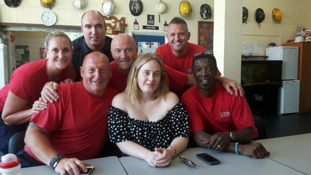 Adele popped by the Chelsea fire station to say thank you to the firefighters who attended the Grenfell Tower blaze. 