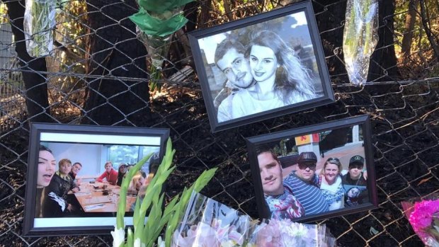 Tributes were left at the scene of the fatal crash in Port Botany.