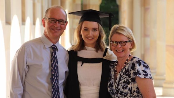 Dr Andrew Bryant and his wife Susan with their daughter, Charlotte. "His four children and I are not ashamed of how he died," Mrs Bryant wrote.