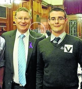 Scott Harrison with Denis Napthine.