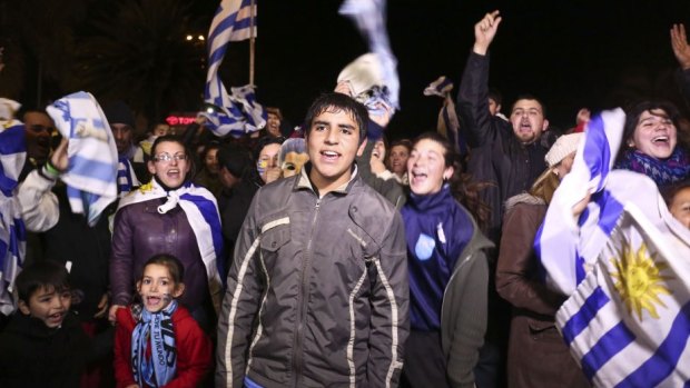 Uruguay's fans still worship Luis Suarez.