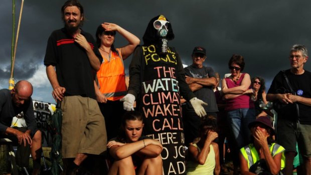 Protesters have been blocking the Bentley site for weeks.