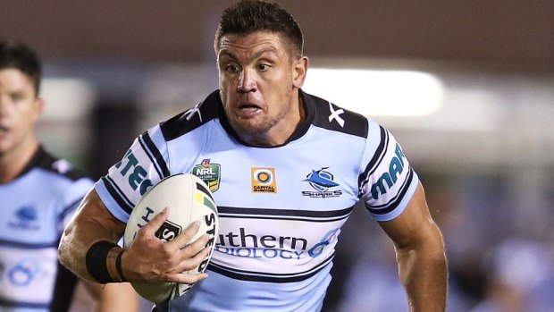 Worrying time: Chris Heighington of the Sharks.