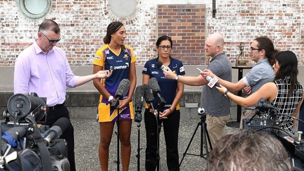 Storm spirit: Sunshine Coast Lightning captain Geva Mentor and Coach Noeline Taurua of the Sunshine Coast Lightning .