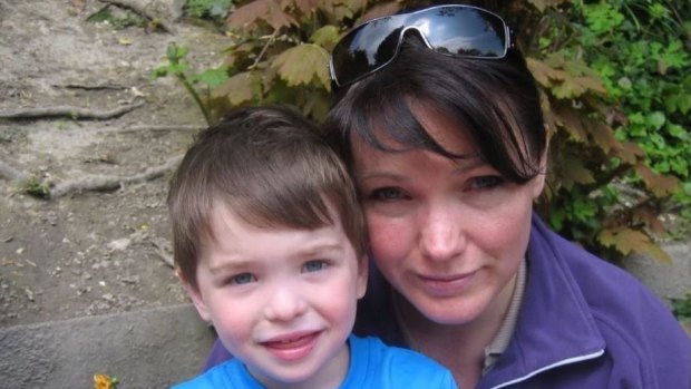 Author Nicole Hockley, and her late son Dylan. Photo courtesy of the author.