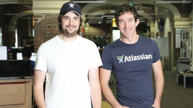 Atlassian's Mike Cannon-Brookes and Scott Farquhar.