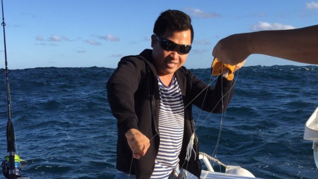 Tim Nguyen has been missing since his boat capsized at Botany on Thursday.