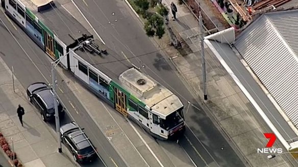Tram comes off tracks in Melbourne's south-east