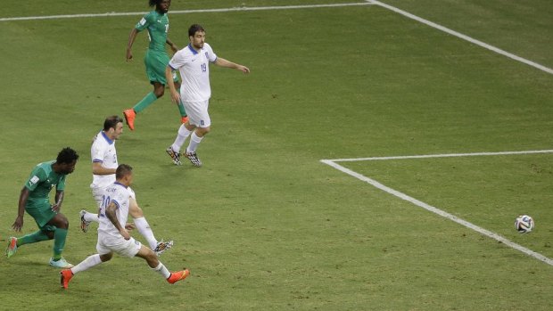 Wilfried Bony's goal looked to have put the Ivory Coast through.
