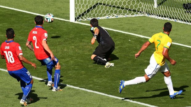 Hulk had a goal controversially ruled out for handball.