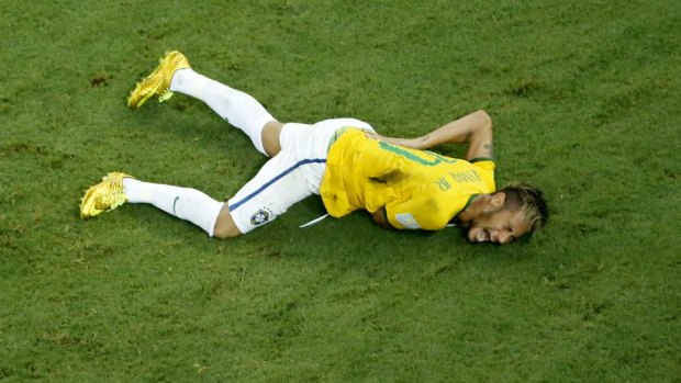 Back injury: Neymar will play no more part in the World Cup.