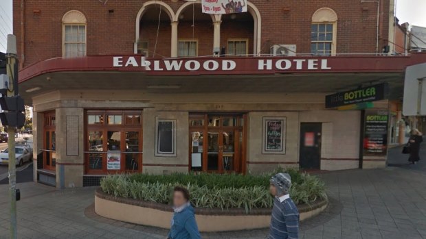 Robbed: the Earlwood Hotel.