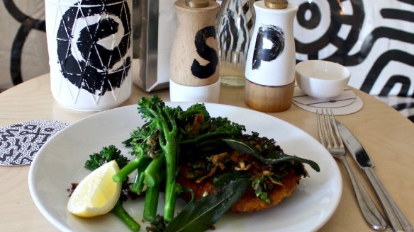 Italian-style schnitzel: The Dolpin's cotoletta chicken.