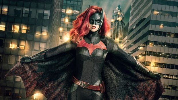 Ruby Rose as Batwoman in iconic costume designed by Oscar winner Colleen Atwood.