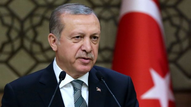 Increasingly hard line: Turkish President Recep Tayyip Erdogan.