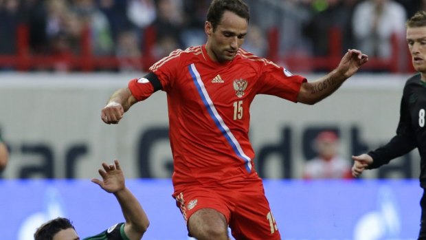 Injury blow: Russian captain Roman Shirokov will miss the World Cup.